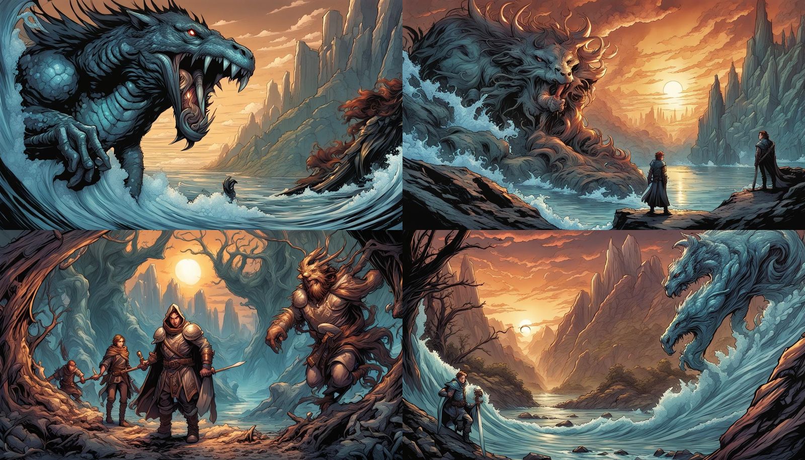 Dynamic Comic Book Art Illustration