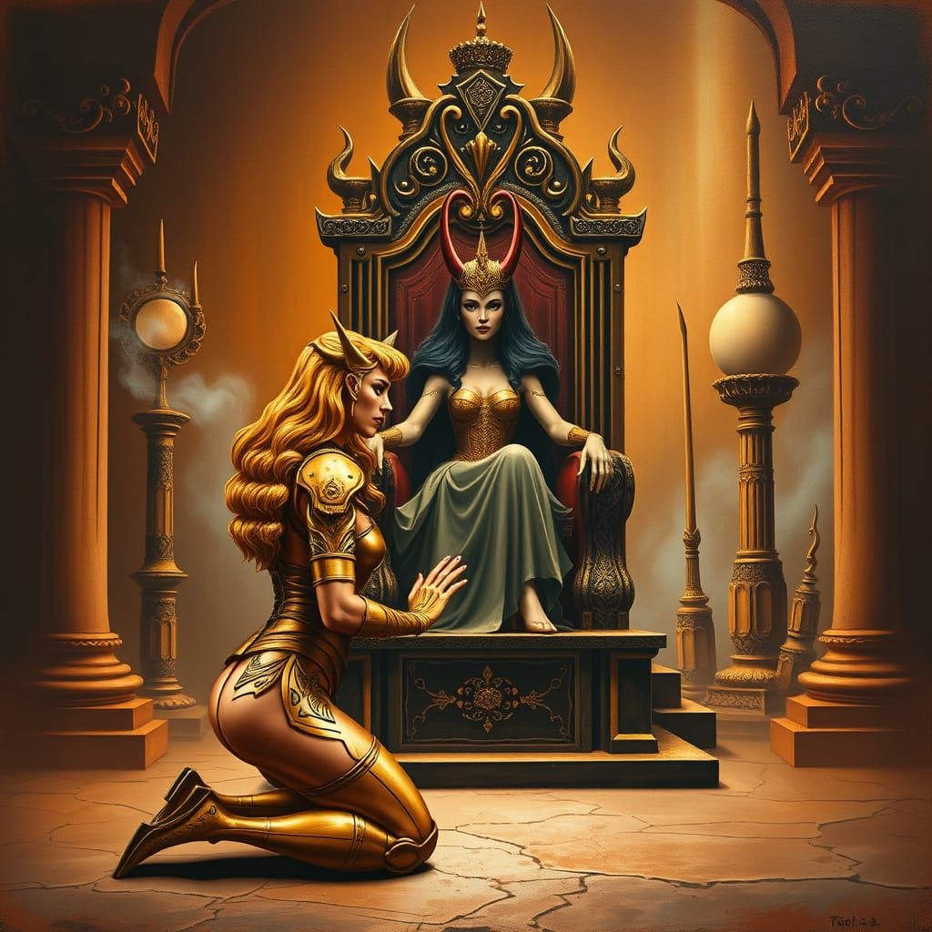 Surrealist Goddess Evil-Lyn Reigns Supreme in Dreamlike Thro...