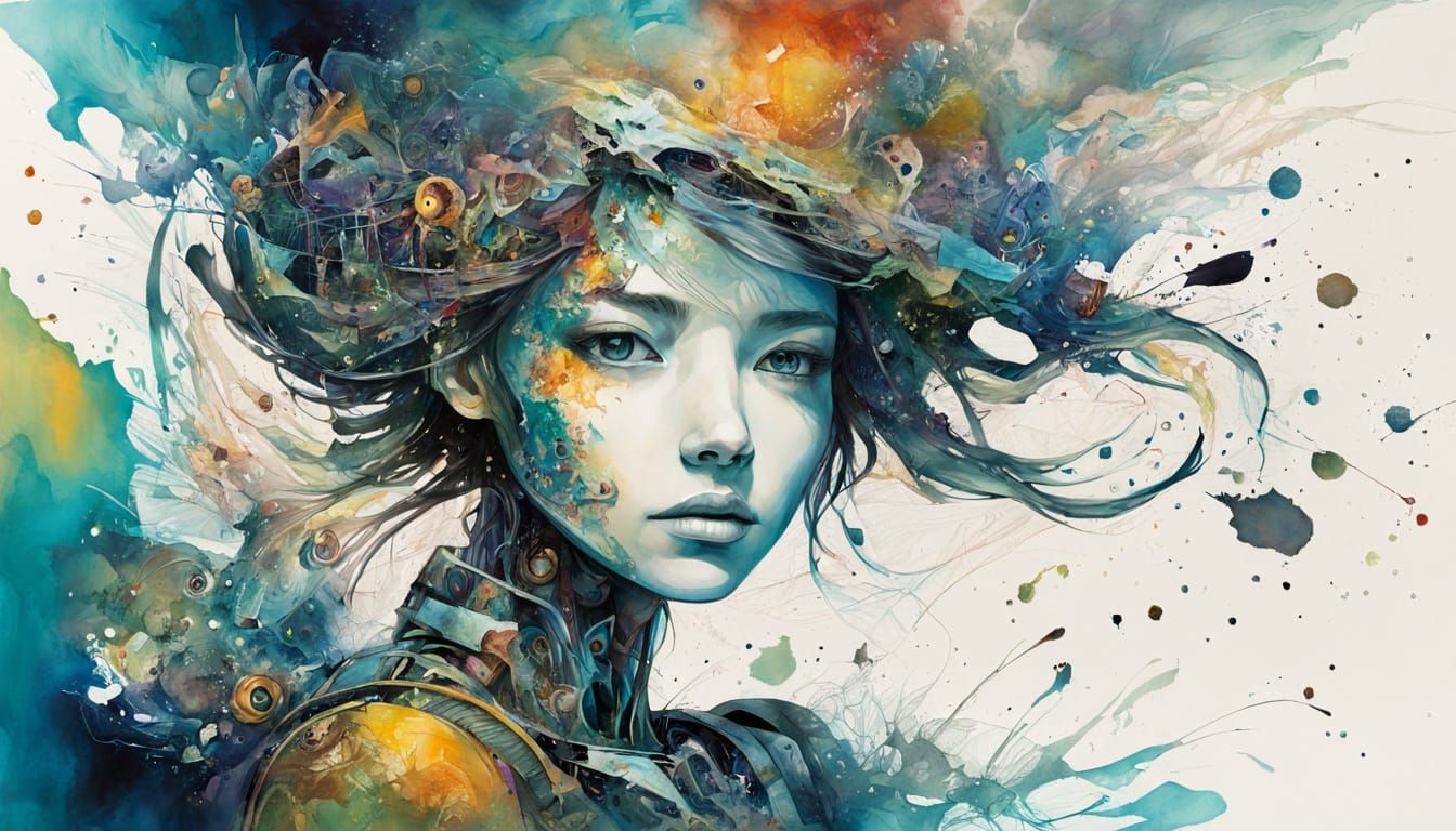 Fragmented Robot Consciousness in Mixed Media