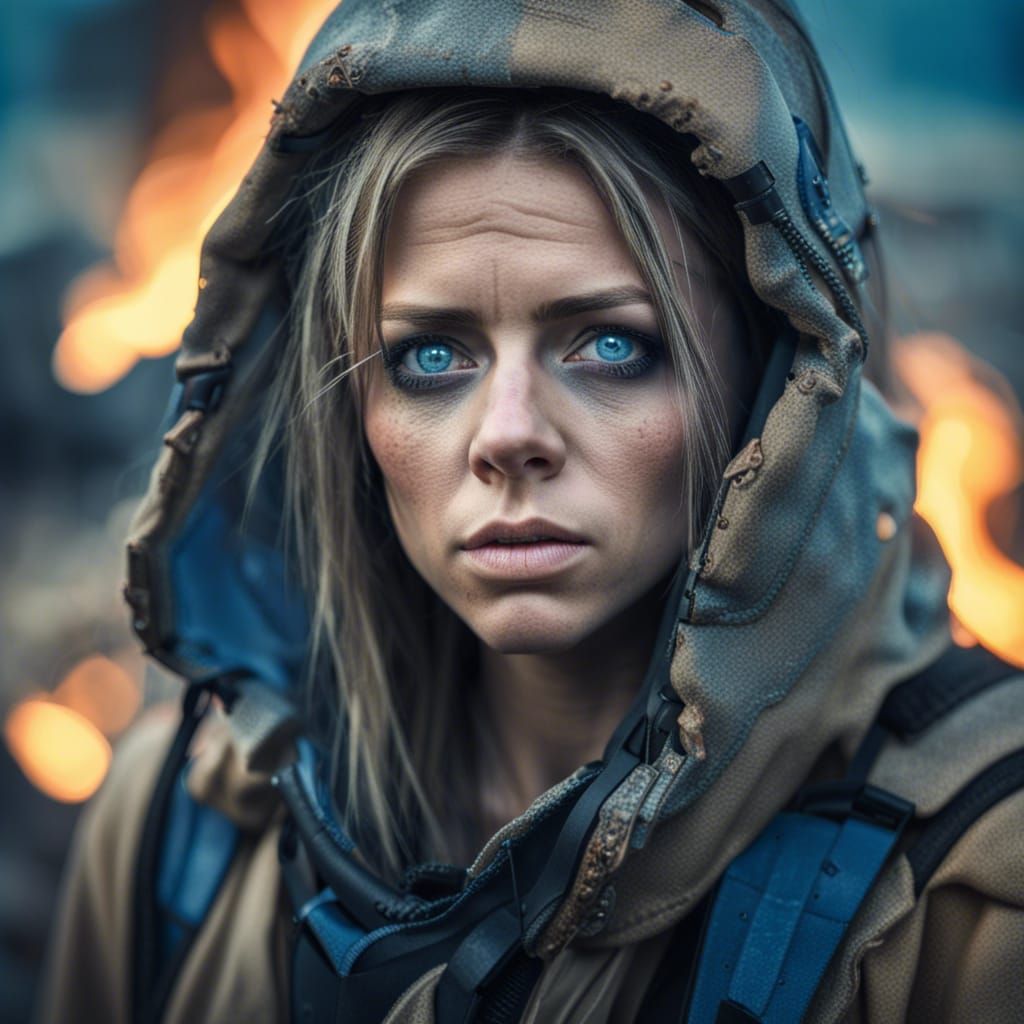 Post-Apocalyptic Survivor Portrait in 8K