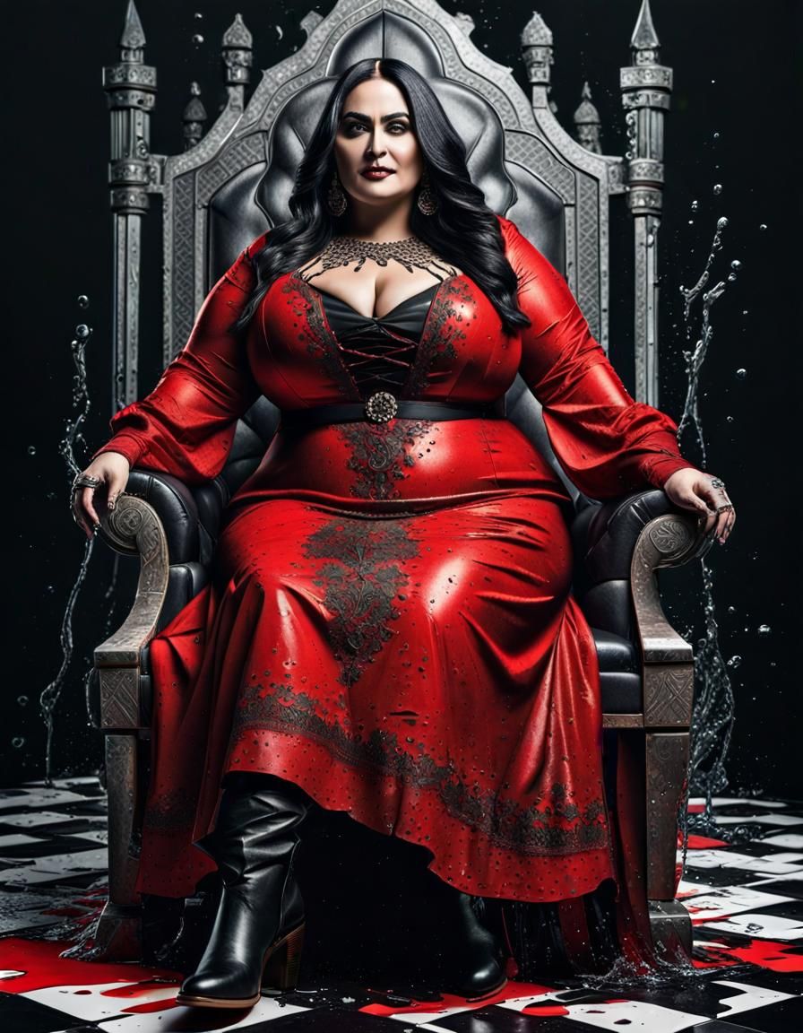 Gothic Woman Portrait in Pop Art Style