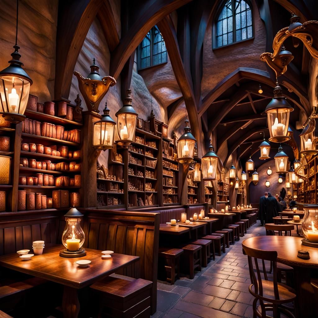 Magical Night Cafe in Harry Potter World