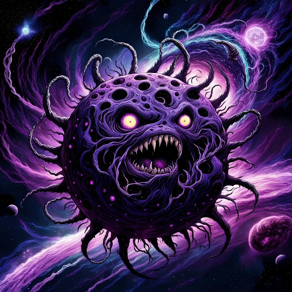 Cosmic Horror Masterpiece: Abyssian Star-Eater in Dark, Mute...