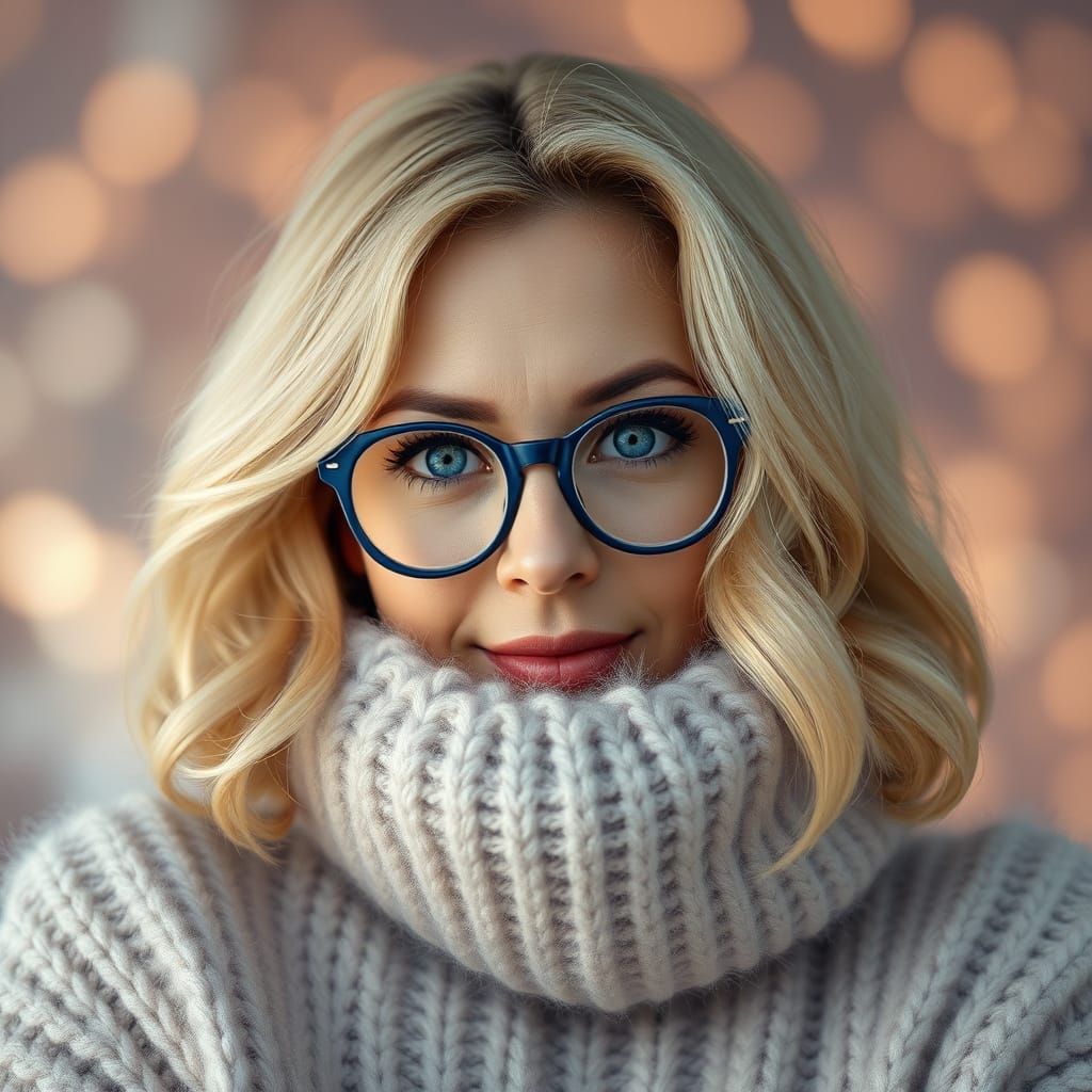 Blonde Goddess in Whimsical Fantasy World
