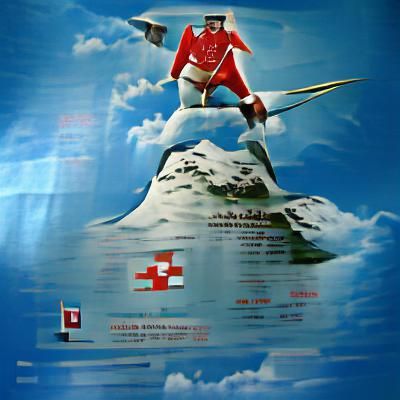 Captain Switzerland Poster in the Swiss Alps