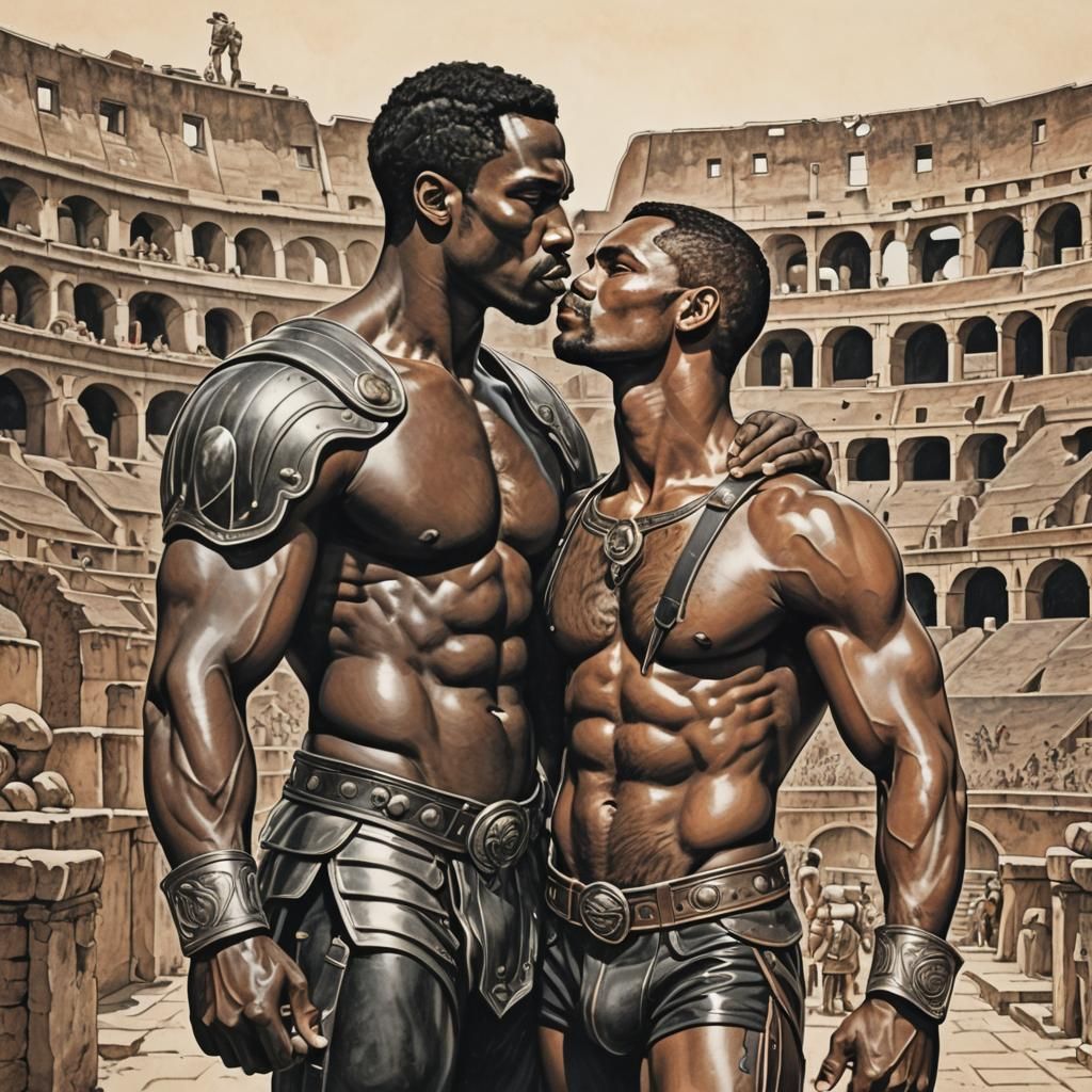 Gladiators' Kiss: A Tom of Finland-Style Celebration