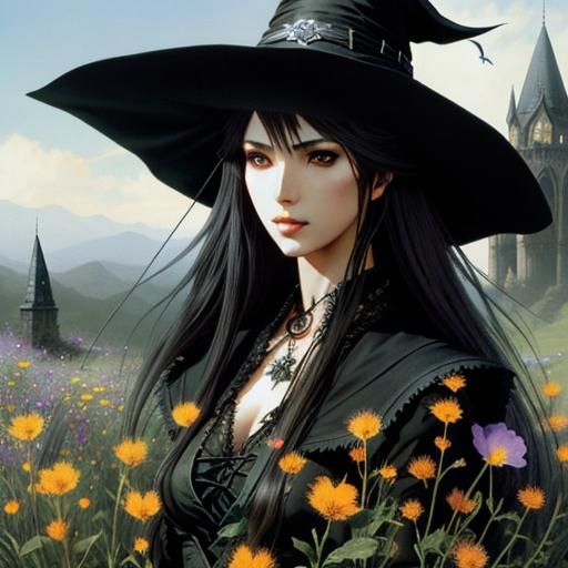 Floral Witches in Fantasy Airbrush Art