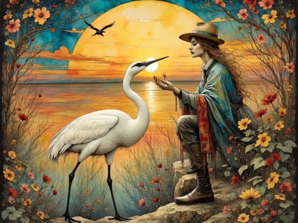 Glamorous Cranes Soar into Springtime Elegance