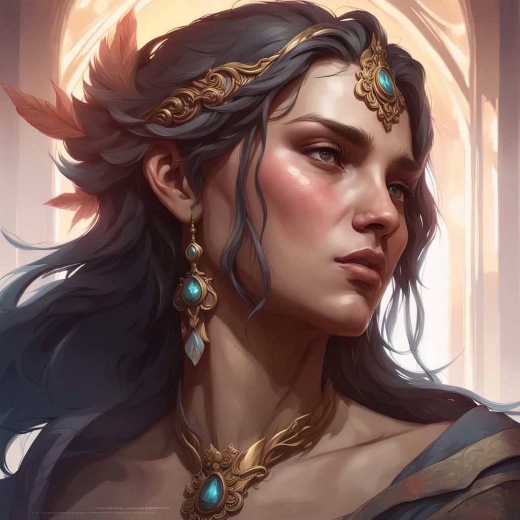 Eminence in Shadow: Hyperdetailed Portrait