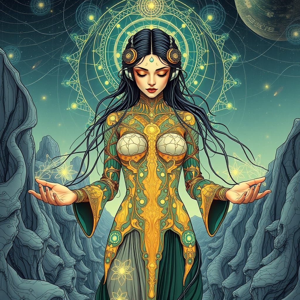 Cyberpunk Weaver of Reality