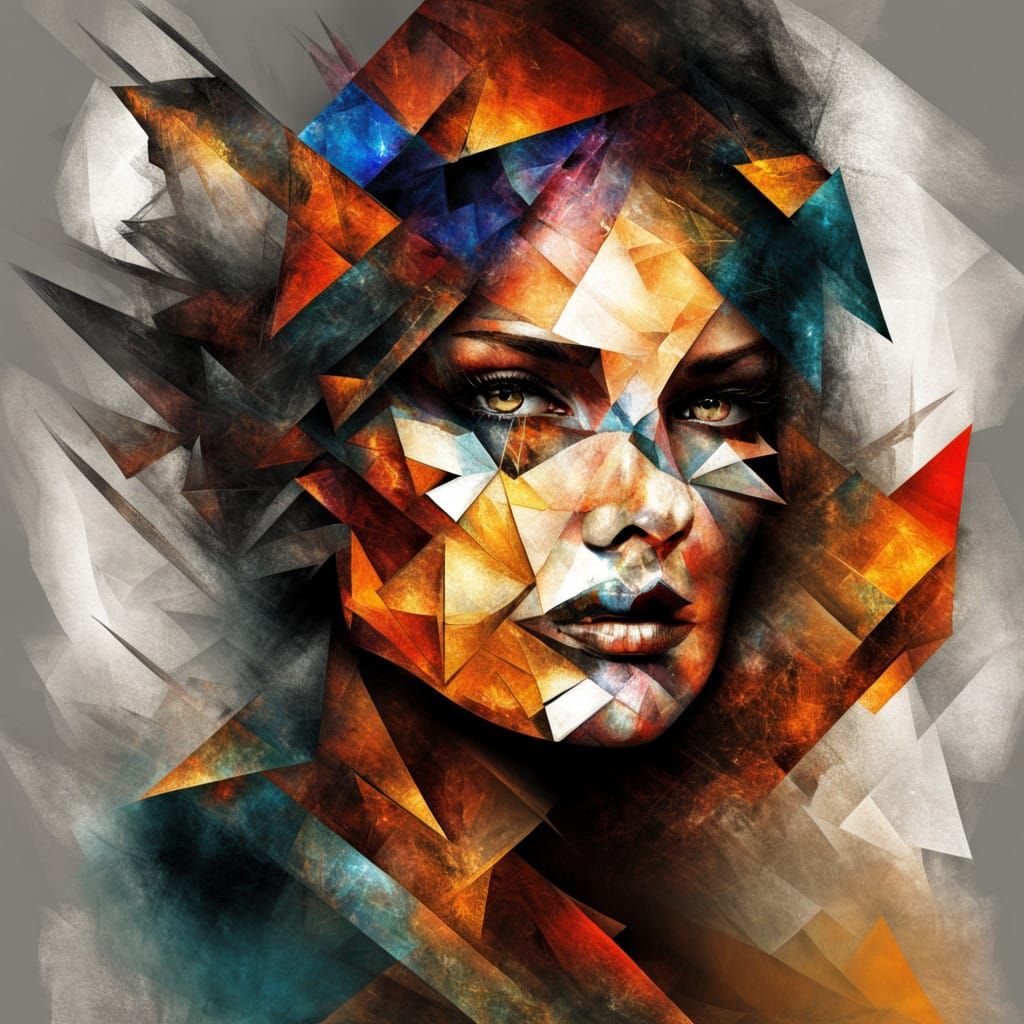 Vivid Geometric Portrait of a Chaotic Mind