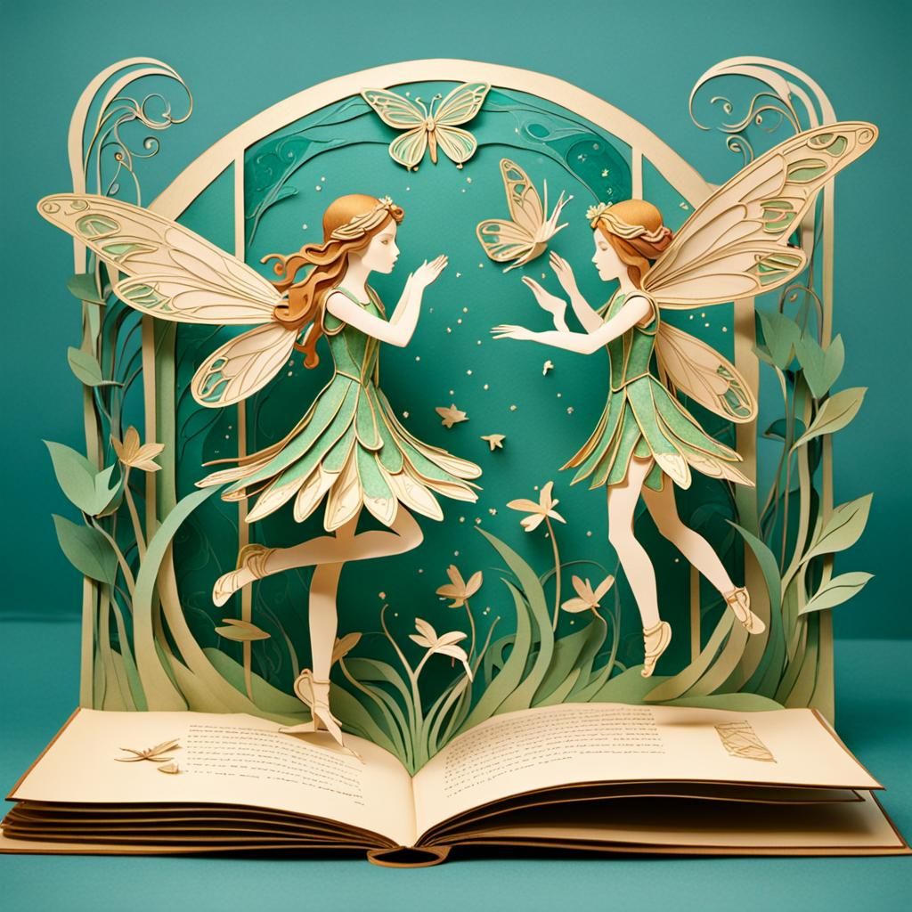 Art Nouveau Fairy Escapes Pop-Up Book