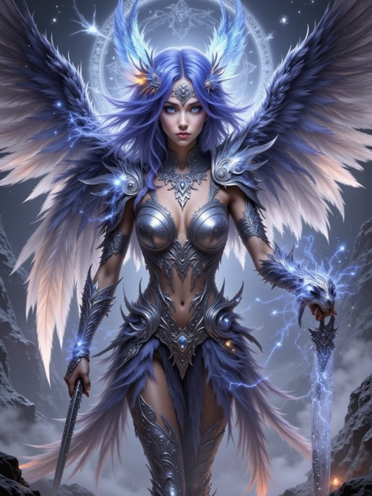 <lora:Featherborn:1.0> + <lora:Frost Angels:1.0> Test