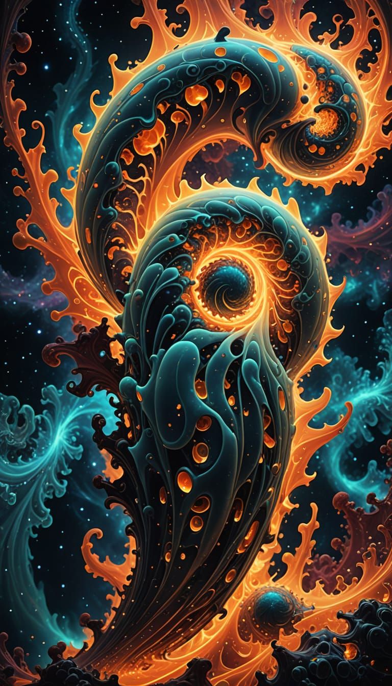 Mandelbrot 3D Abstract Vortex