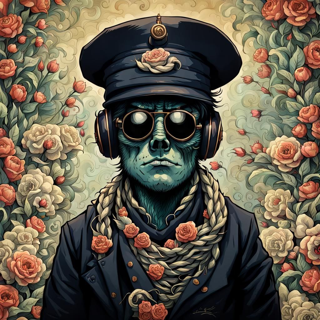 Belligerent Portrait of Suppressed Emotion