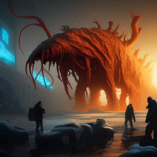 The Thing Movie Splash Art in Unreal Engine 5