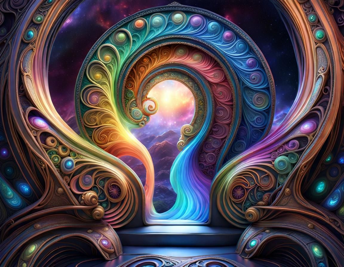 Iridescent Portal to Another World: Digital Matte Painting