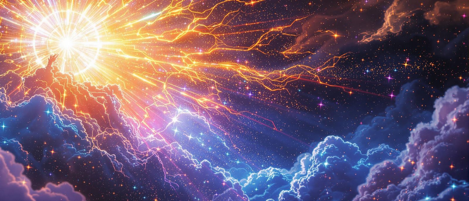 God Speaks World Into Existence in Radiant Light