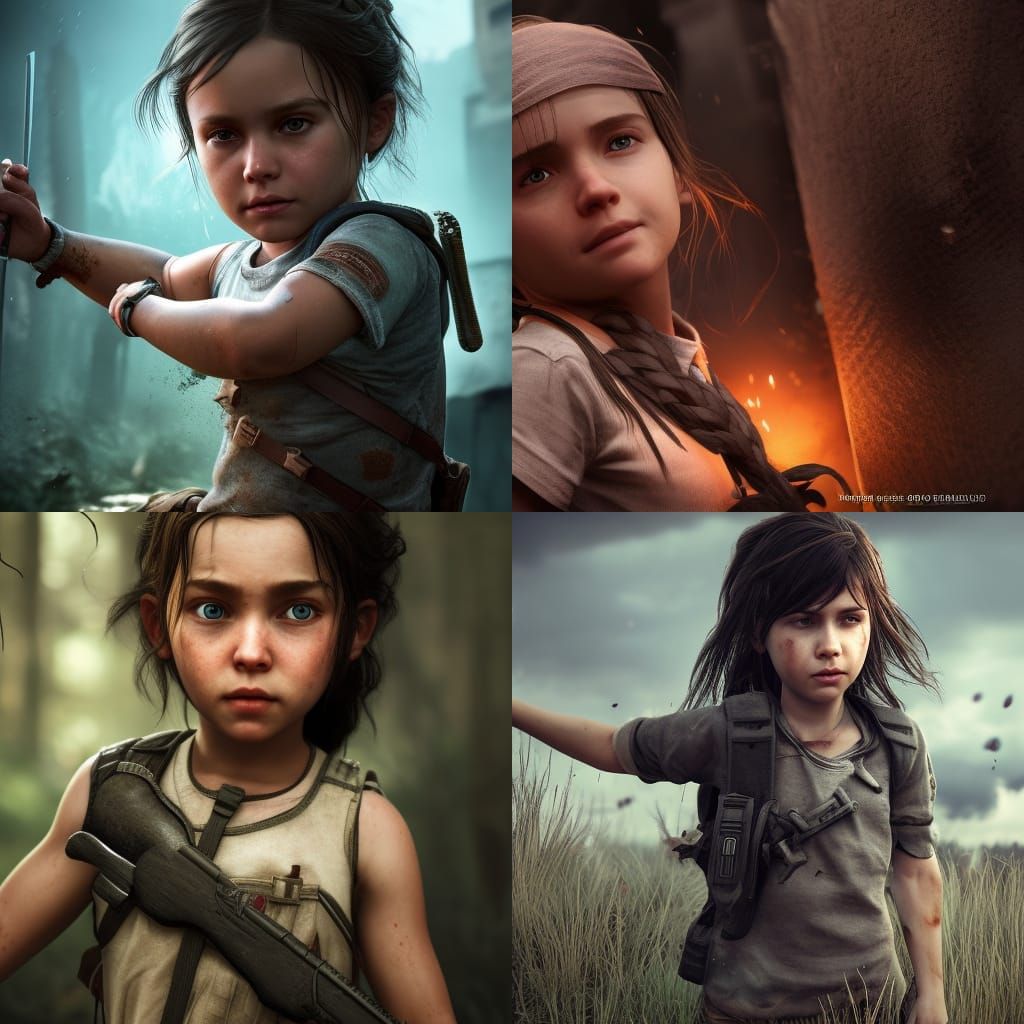 Judith Grimes in 3D Game Cinematic Style