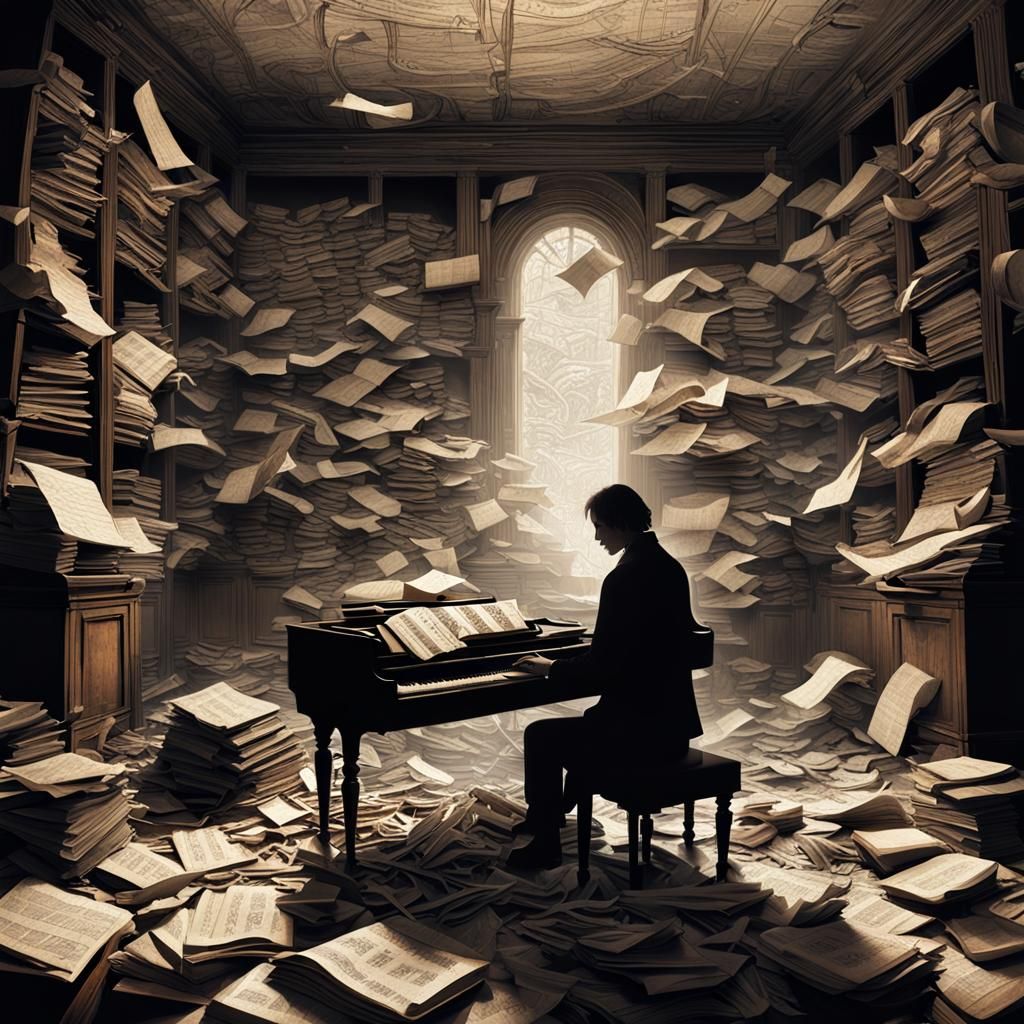 Chaotic Dark Fantasy Chamber in 3D Rendering