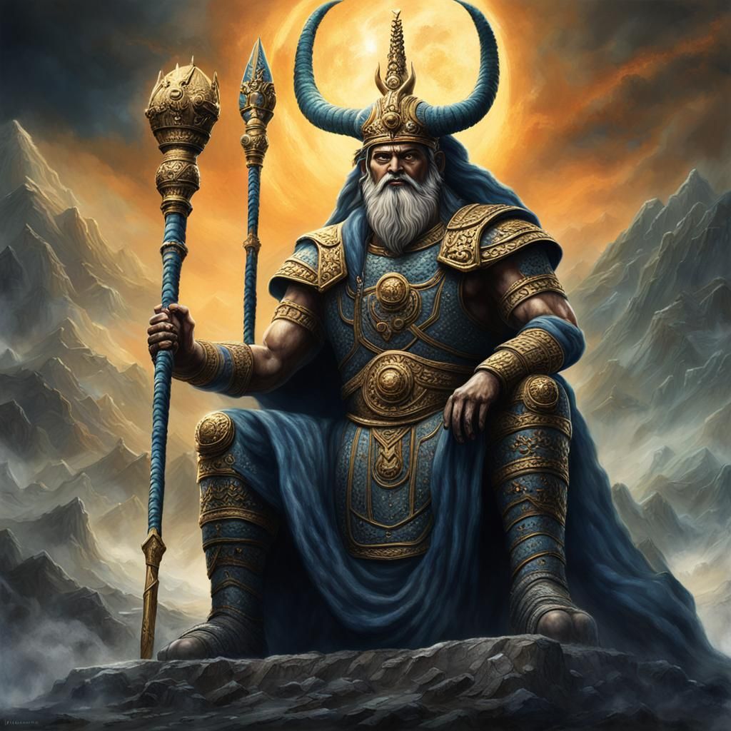 Enlil, Sumerian God of Air and Storms in Unreal Engine