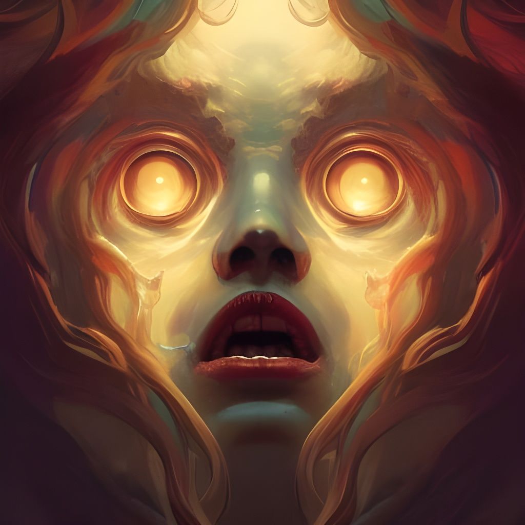 Eldritch Horror Starfish Portrait in Digital Art Style