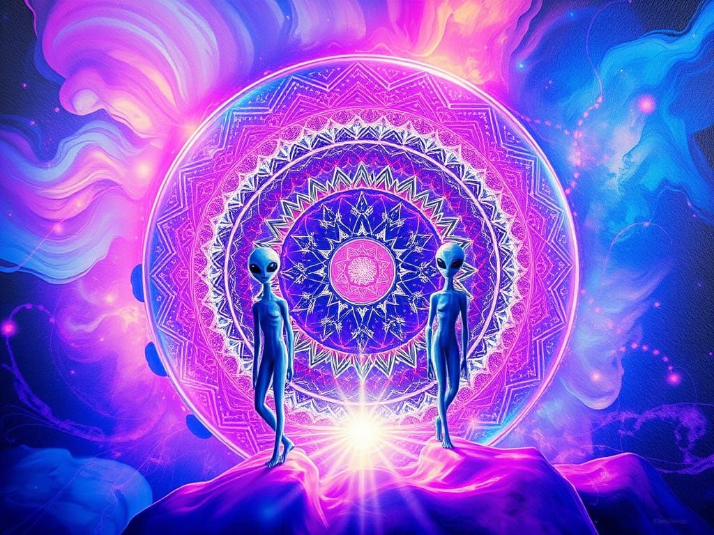 Surreal Quantum Portal Unveils Cosmic Secrets with Fractal G...