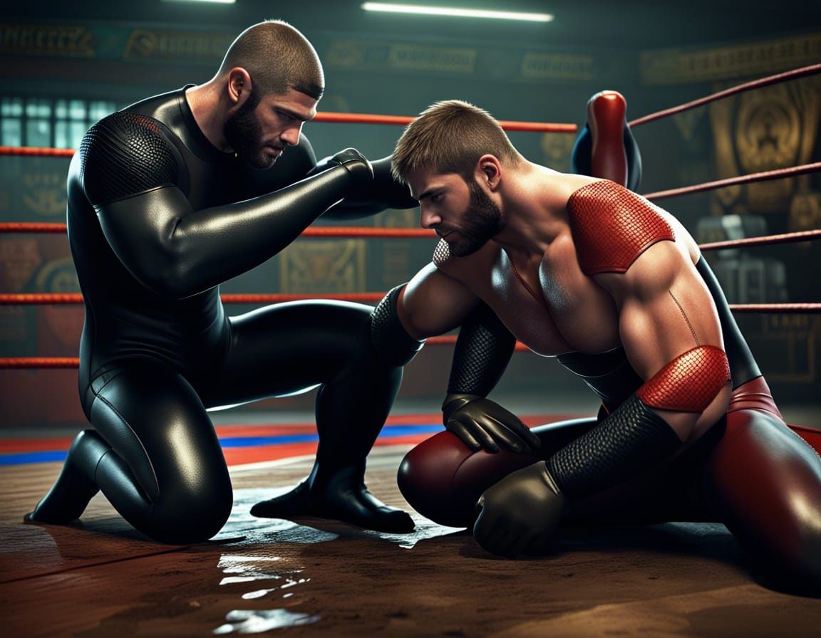 Muscled Wrestlers in Wetsuits: Fantasy Concept Art