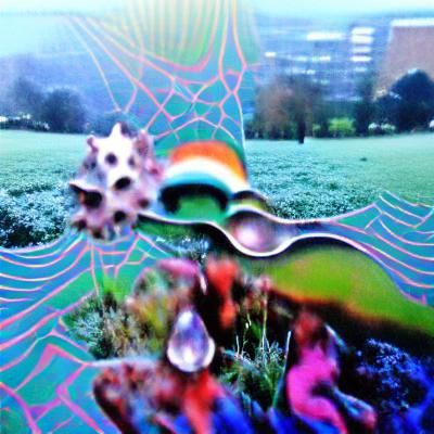 Morning Dew Drops on Leaf