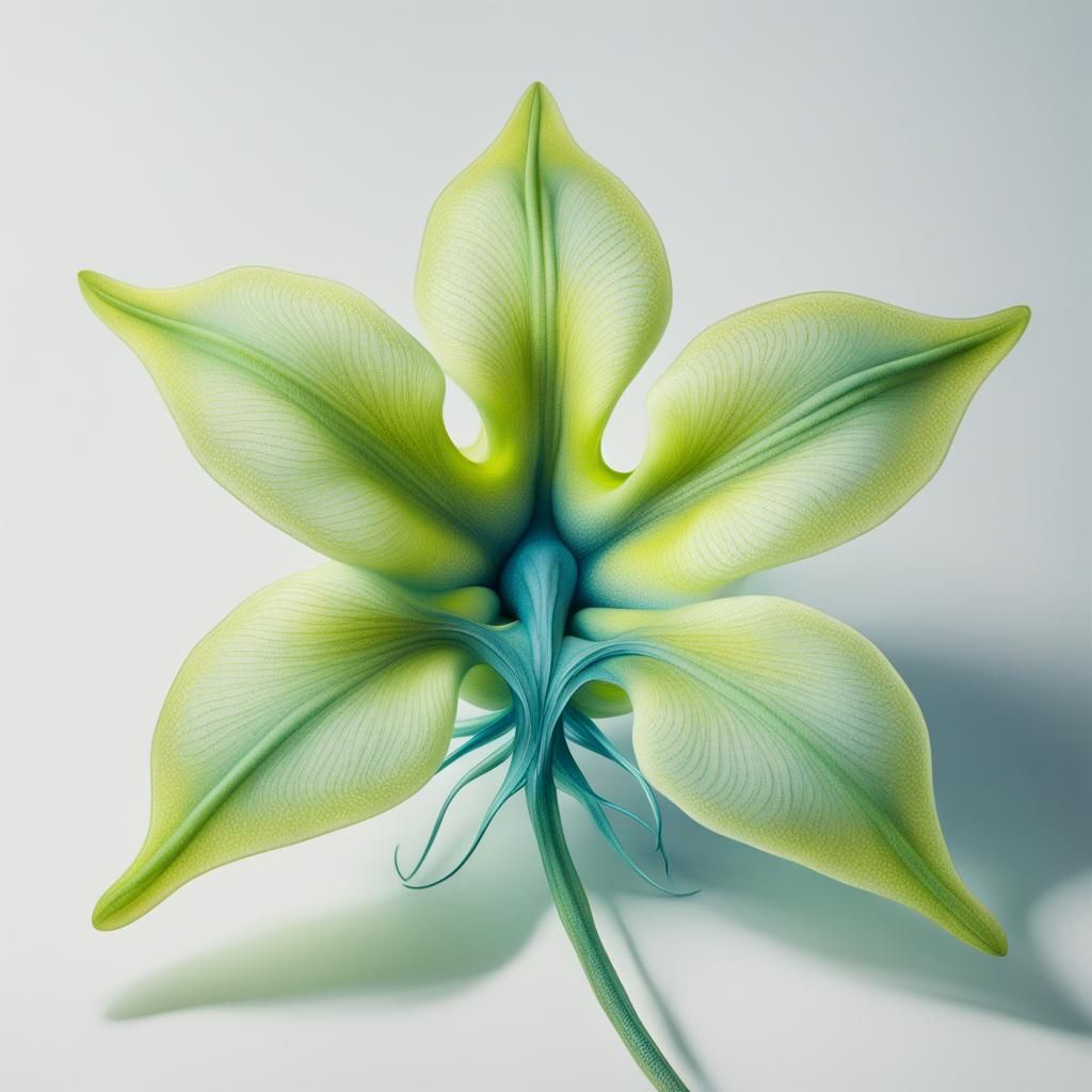 Amoeba as Brassia Flower in Modern 3D Render