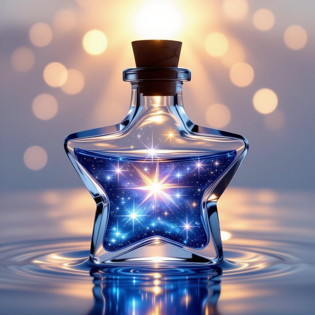 Star Vial Filled with Liquid Starlight