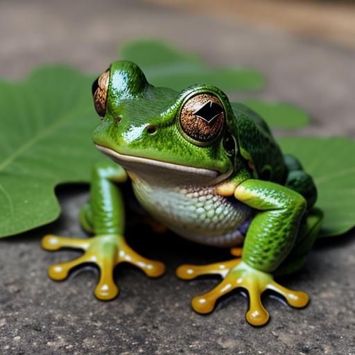 Adorable AI-Generated Frog