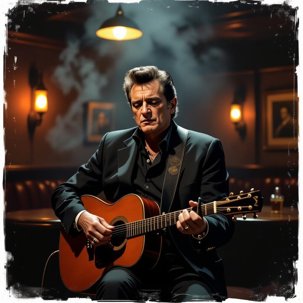 Johnny Cash Sings Hurt: Rembrandt Lighting and Expressionism