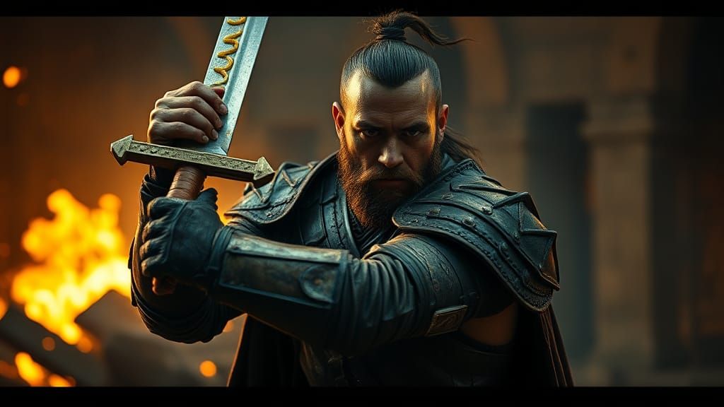 Hotdog Sword Cinematic Battle Scene