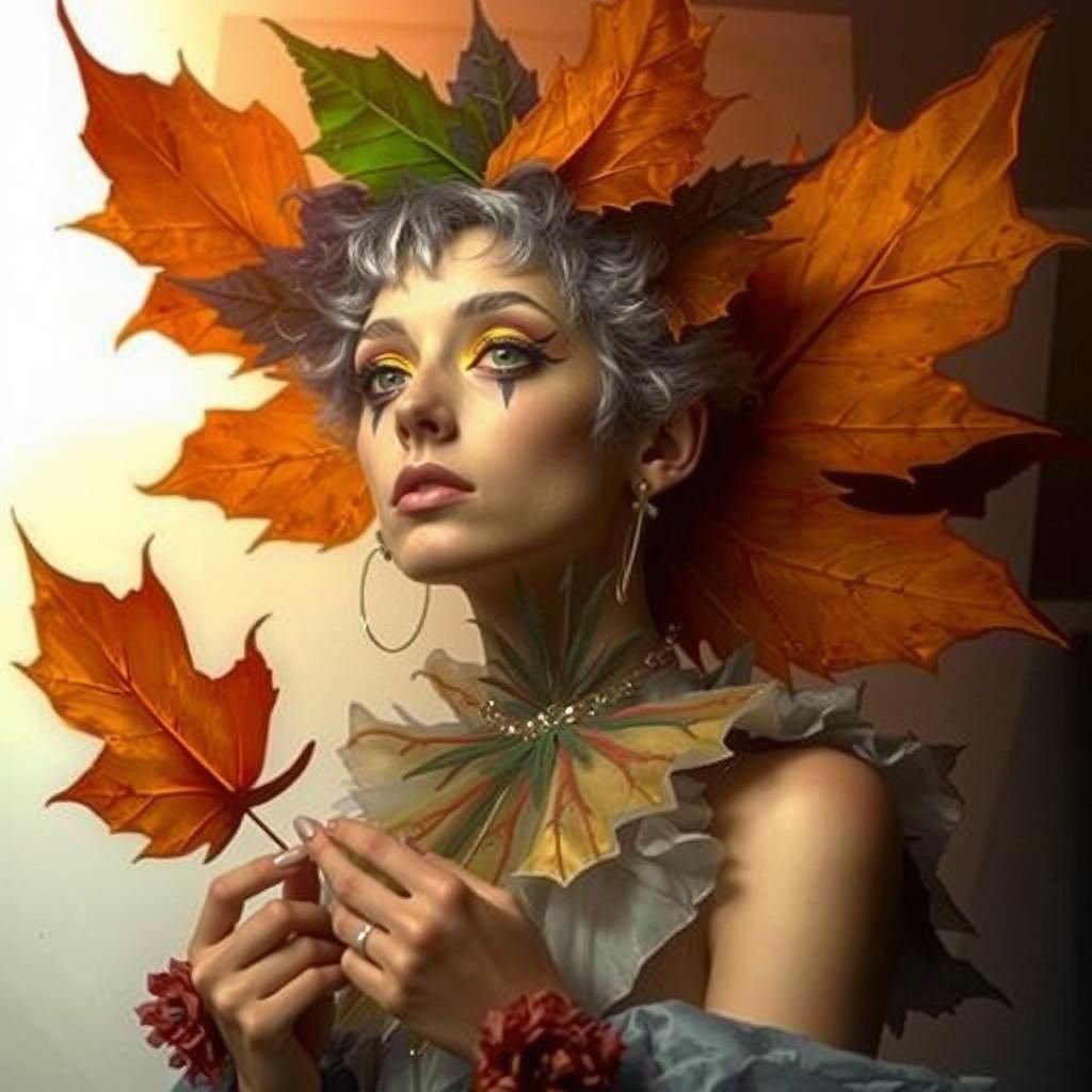 Avant-Garde Photogram of Androgynous Figure in Dada Style