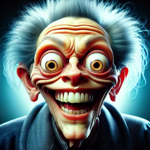 Groovy Character Portrait in Retro Style