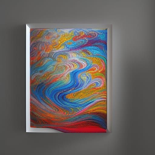 Abstract Flowing Art Generated by AI