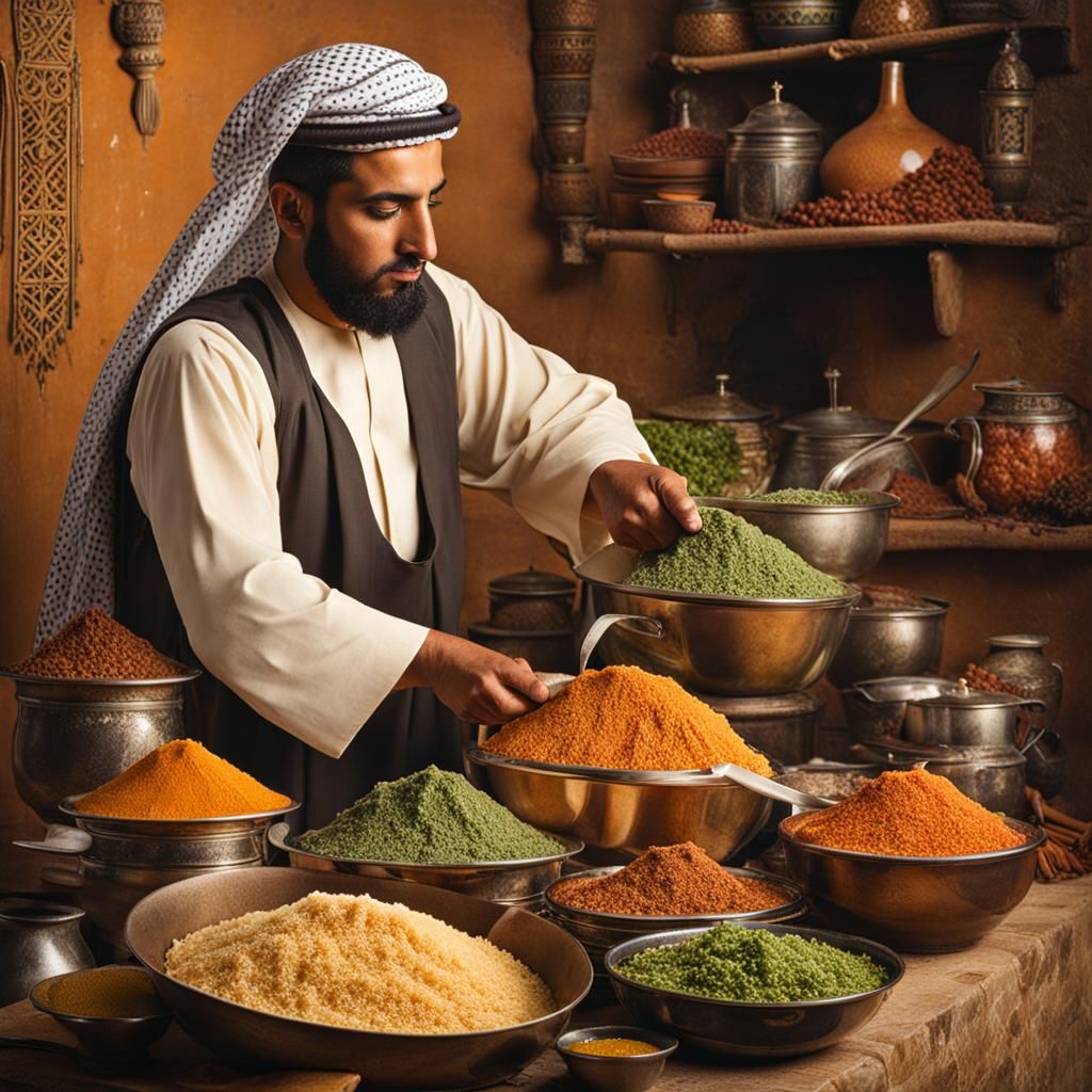 Arab Man Making Esfirras