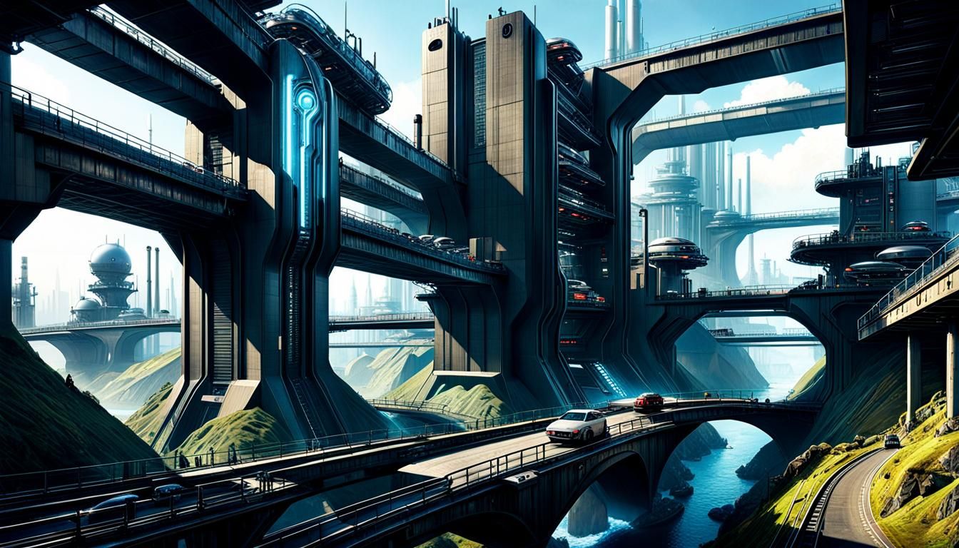 Futuristic Industrial City