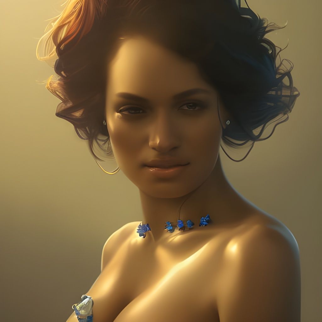 Detailed Portrait of Panamanian Woman in Digital Art