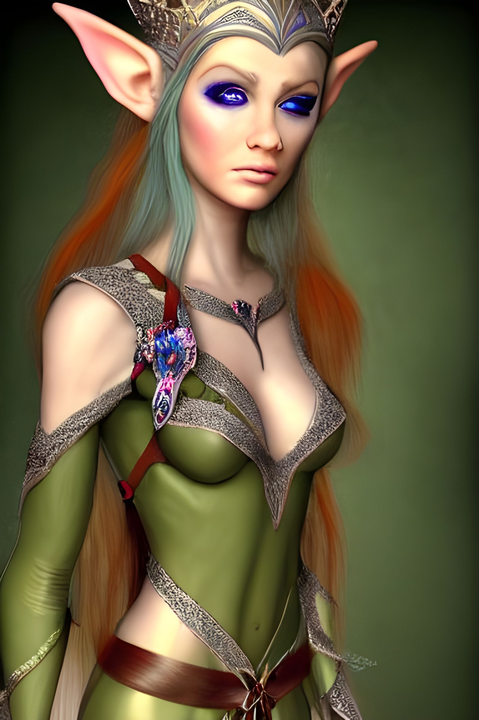Hyperdetailed Elven Princess Portrait