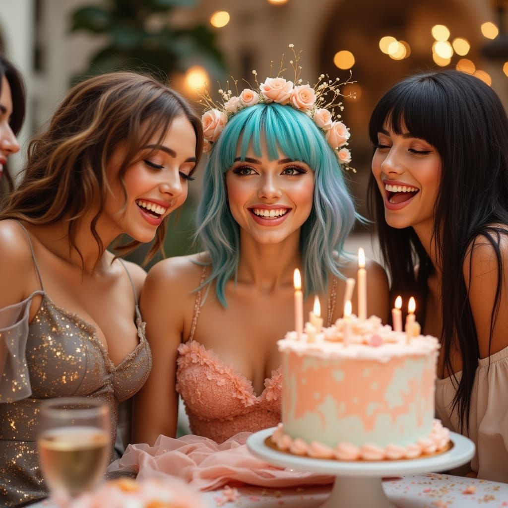 Joyful Birthday Celebration at Tuscan Party Soiree