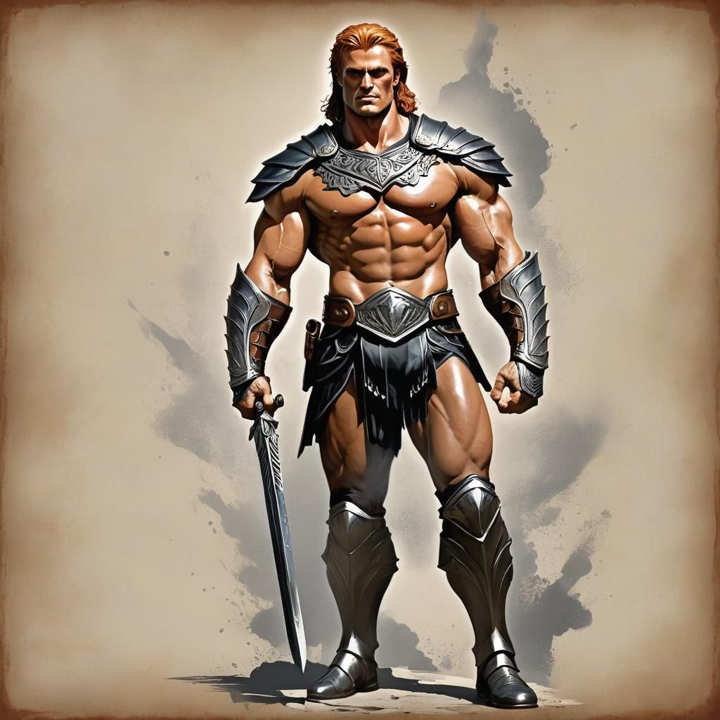 Radiant Warrior Portrait in Hyperdetailed Digital Art