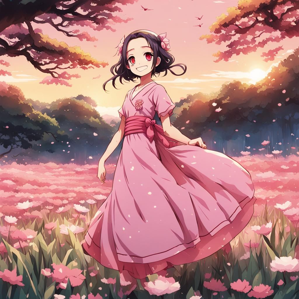 Mitsuri and Obanai in Anime Key Visual Style