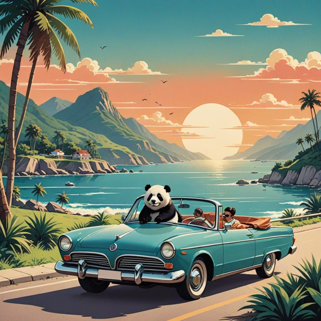 Retro Illustrations

An album cover, that has a panda, and t...