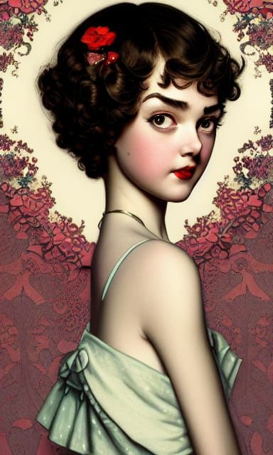 Cosmetic Counter Makeover in Digital Illustration Style