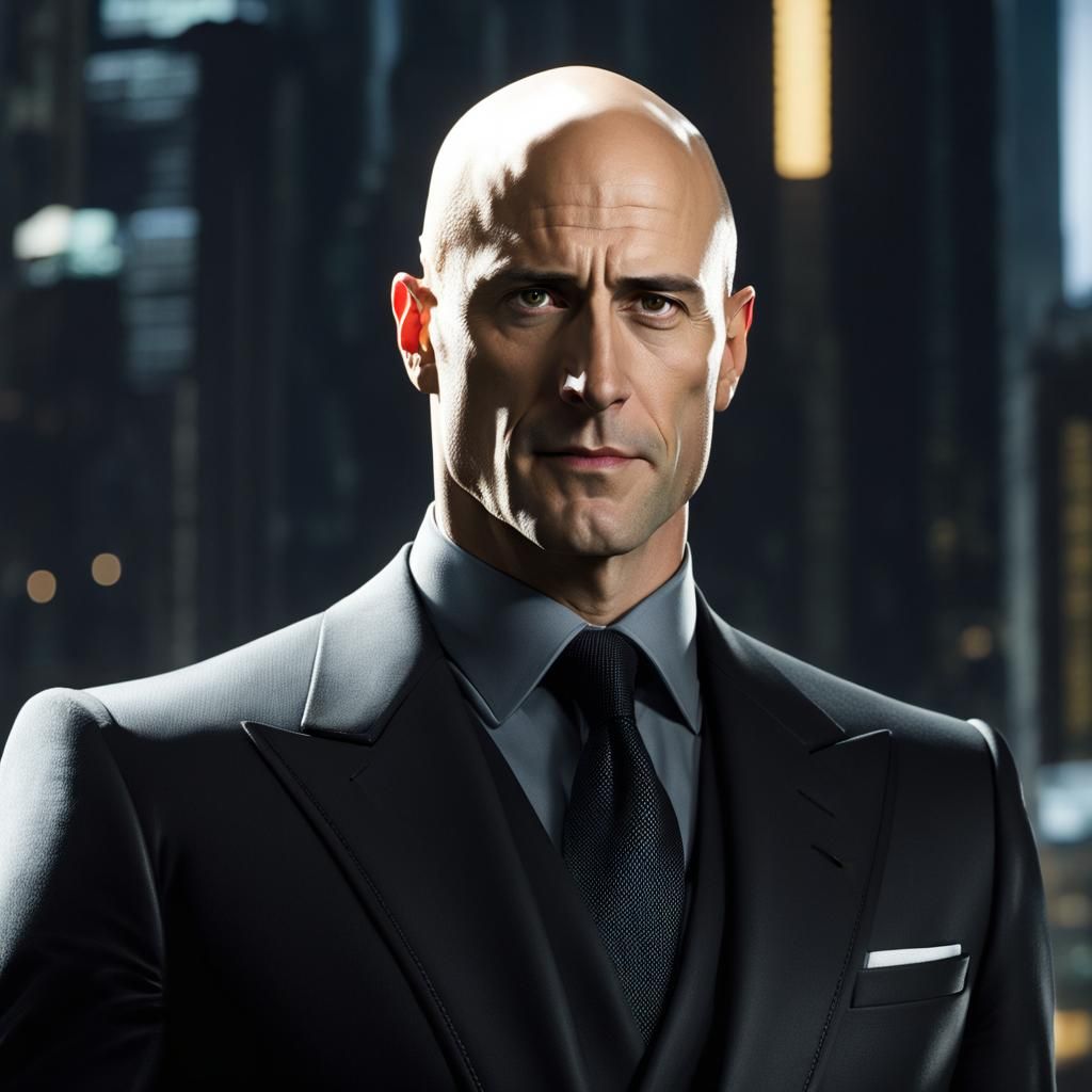 Lex Luthor in Metropolis: Ultrarealistic AI Portrait