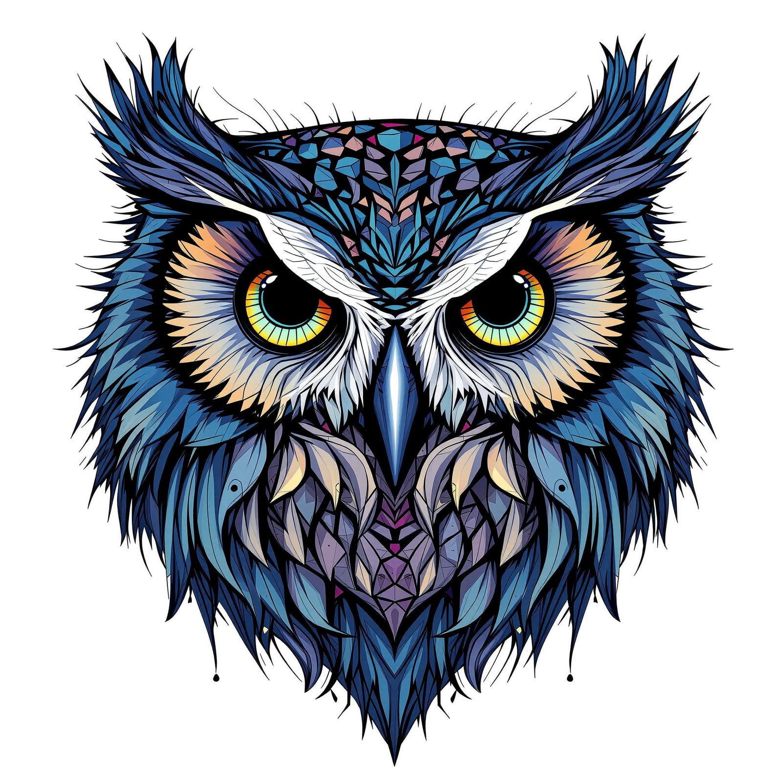 Abstract Owl Art