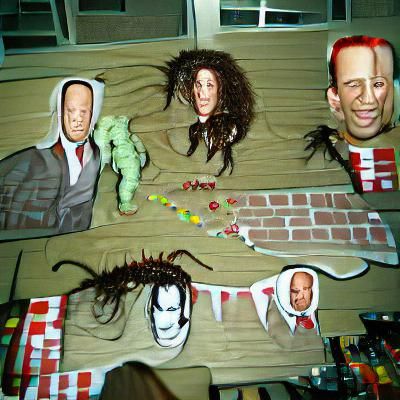 Surreal Nightmare Party Scene