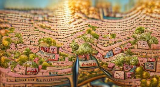 3D Map of a Neighborhood in Peach Forest